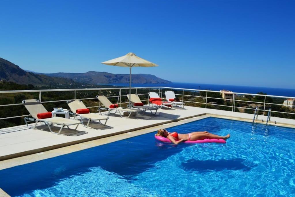 Villa Vuna - Private Pool -Sea View Chania  Luaran gambar
