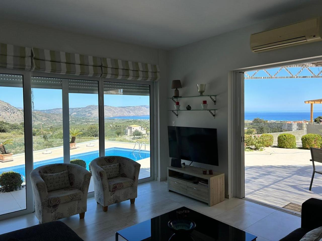 Villa Vuna - Private Pool -Sea View Chania  Luaran gambar