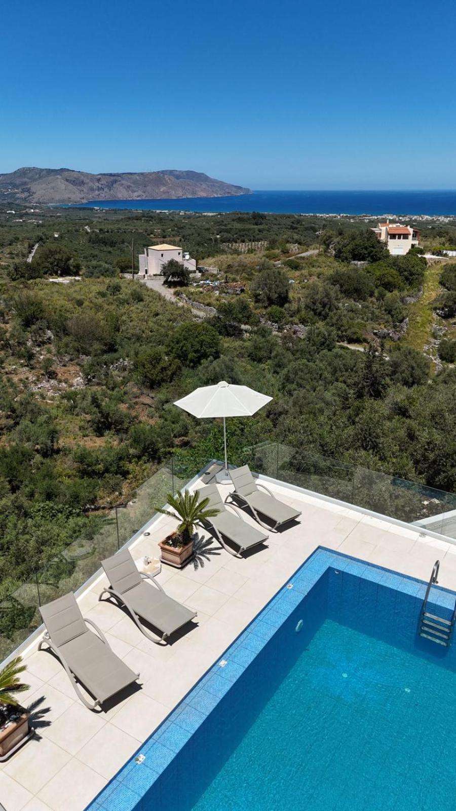 Villa Vuna - Private Pool -Sea View Chania  Luaran gambar